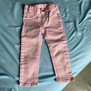 Pink toddler jeans